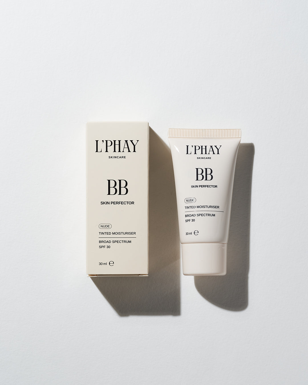 L'PHAY SKINCARE Skin Perfector BB Tinted Moisturiser SPF30 - NUDE SHADE TOP SHOT BB CREAM